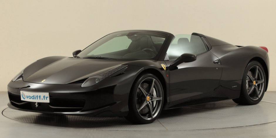 FERRARI 458 SPIDER CABRIOLET V8 F1 BVR 570 CV